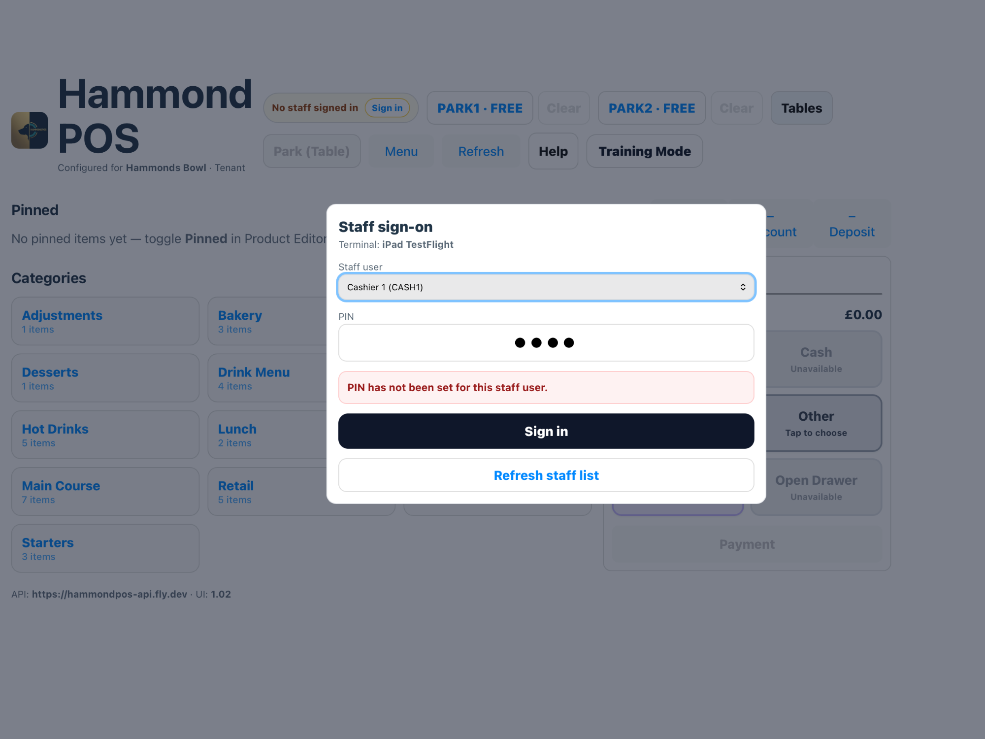Signed-in state or sign-in follow-up screen.
